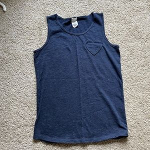 Crewcuts tank top dark heather blue size 10-12